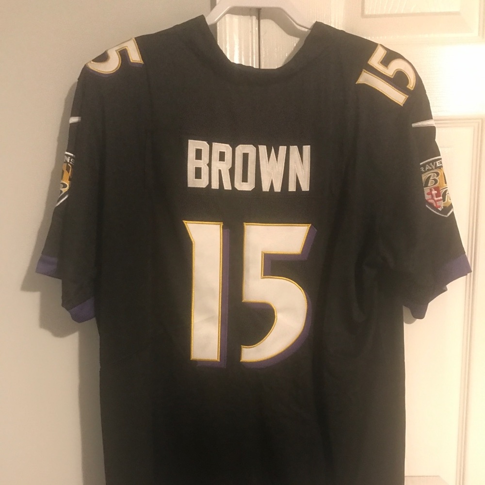 Baltimore Ravens Hollywood Brown Jersey Mens Large
